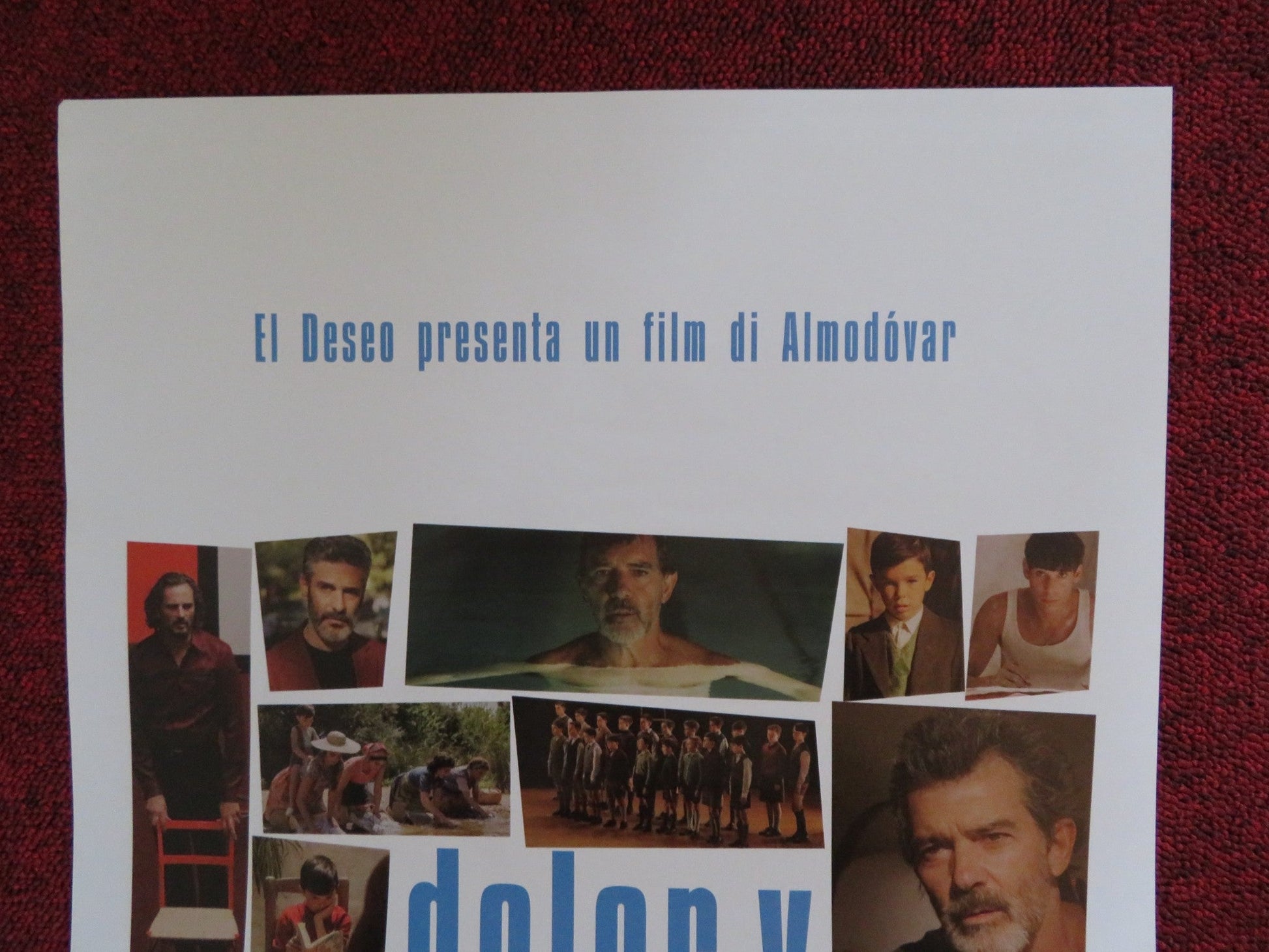 PAIN AND GLORY ITALIAN LOCANDINA POSTER ANTONIO BANDERAS NORA NAVAS 2019 Rendezvous Cinema Movie posters