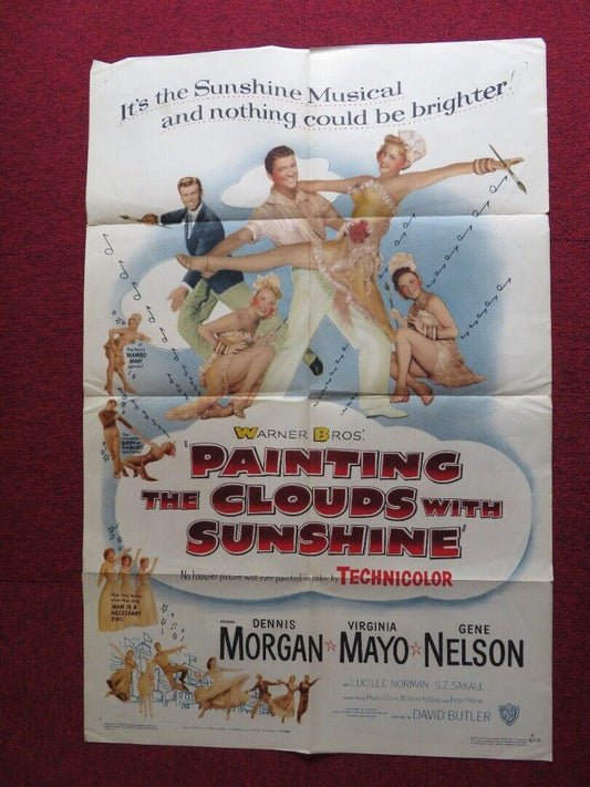 PAINTING THE CLOUDS WITH SUNSHINE FOLDED U.S ONE SHEET POSTER 1951 Movie posters