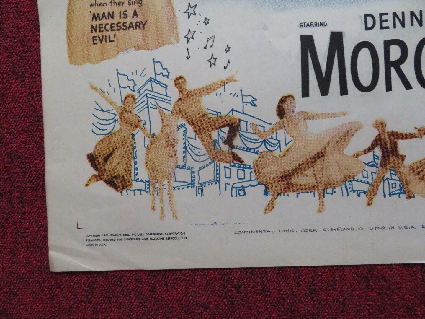 PAINTING THE CLOUDS WITH SUNSHINE FOLDED U.S ONE SHEET POSTER 1951 Movie posters