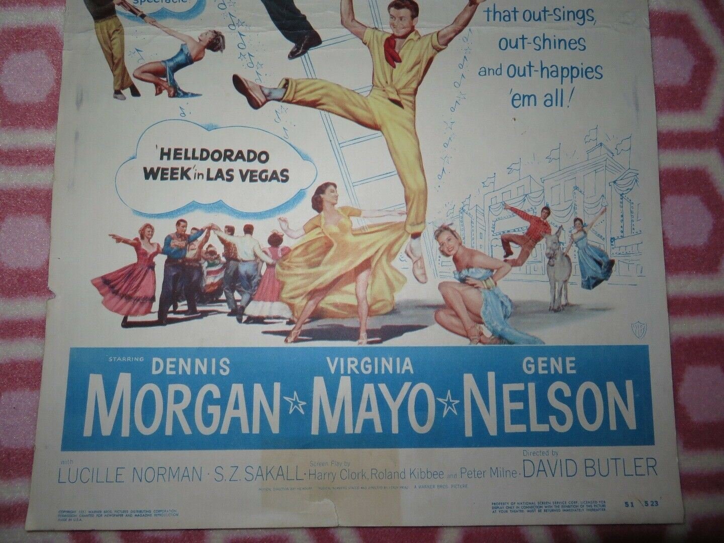 PAINTING THE CLOUDS WITH SUNSHINE US INSERT (14"x 36") POSTER DENNIS MORGAN 51 Movie posters