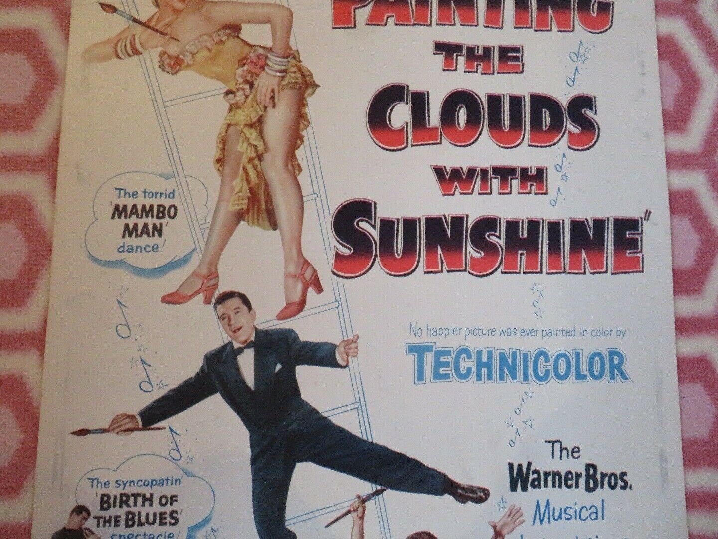 PAINTING THE CLOUDS WITH SUNSHINE US INSERT (14"x 36") POSTER DENNIS MORGAN 51 Movie posters