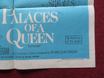 PALACES OF A QUEEN FOLDED US ONE SHEET POSTER MICHAEL REDGRAVE 1967 Movie posters
