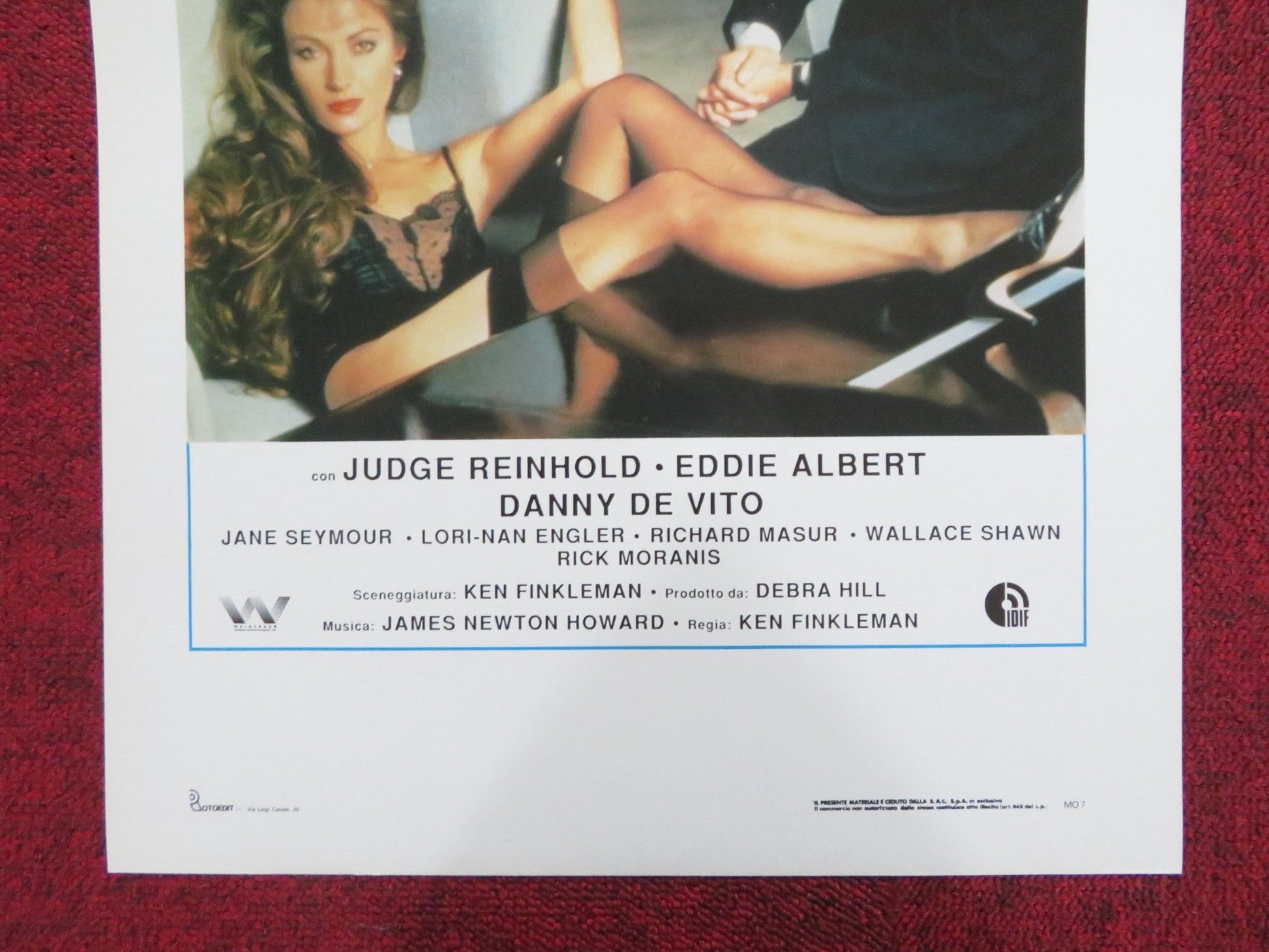PALLE D'ACCIAIO ITALIAN LOCANDINA POSTER JUDGE REINHOLD JANE SEYMOUR 1985 Rendezvous Cinema Movie posters