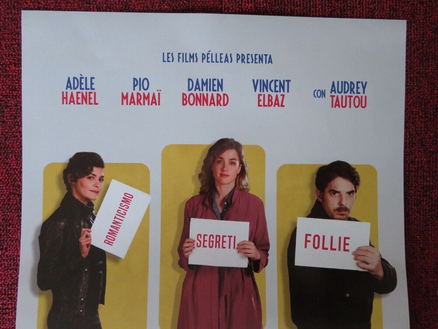 PALLOTTOLE IN LIBERTA ITALIAN LOCANDINA (26.5"x12.5") POSTER ADELE HAENEL 2018 - Rendezvous Cinema