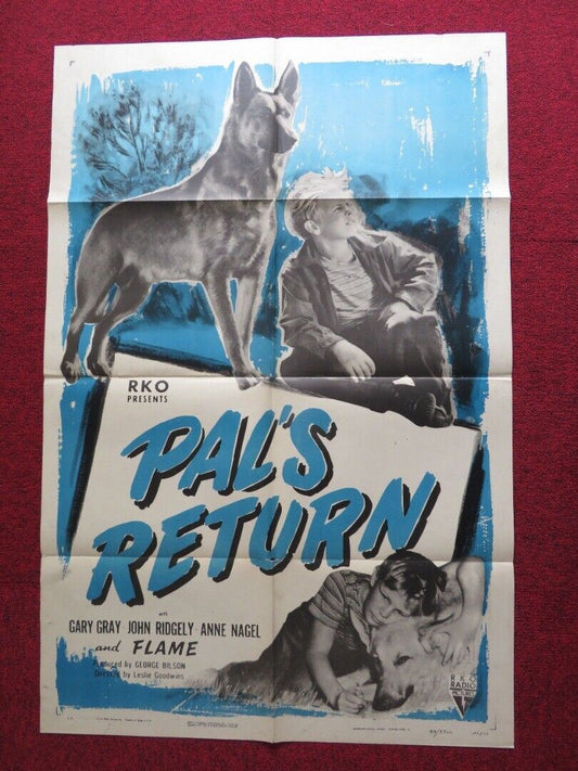 PAL'S RETURN US ONE SHEET POSTER GARY GRAY JOHN RIDGELY 1948 Movie posters