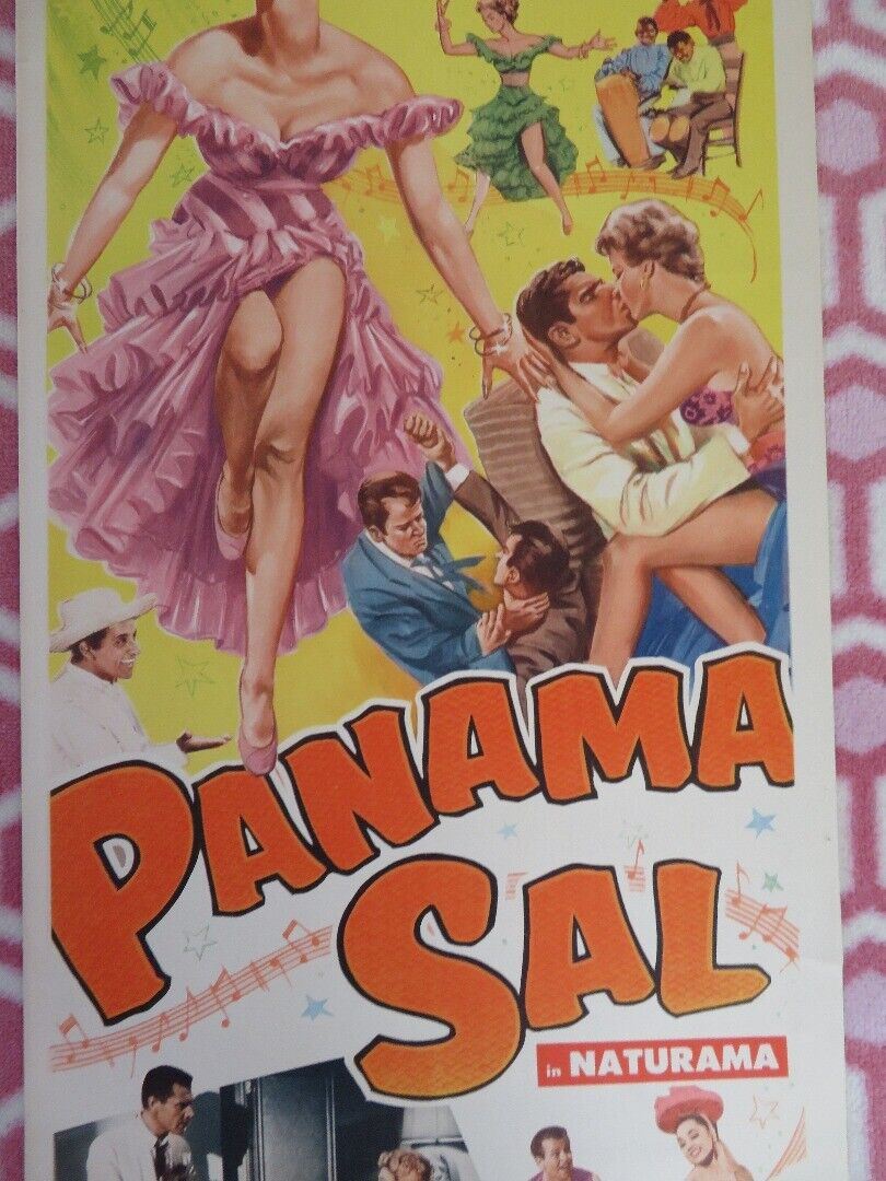 PANAMA SAL US INSERT (14"x 36") POSTER ELENA VERDUGO EDWARD KEMMER 1957 Movie posters