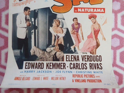 PANAMA SAL US INSERT (14"x 36") POSTER ELENA VERDUGO EDWARD KEMMER 1957 Movie posters