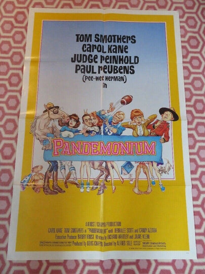 PANDEMONIUM COMEDY POSTER US ONE SHEET POSTER FOLDED C KANE PEE - WEE HERMAN Rendezvous Cinema Movie posters