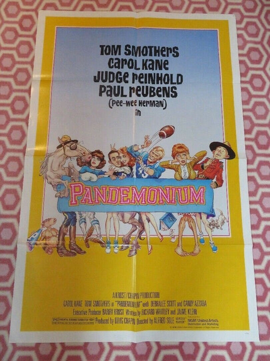 PANDEMONIUM COMEDY POSTER US ONE SHEET POSTER FOLDED C KANE PEE - WEE HERMAN Rendezvous Cinema Movie posters