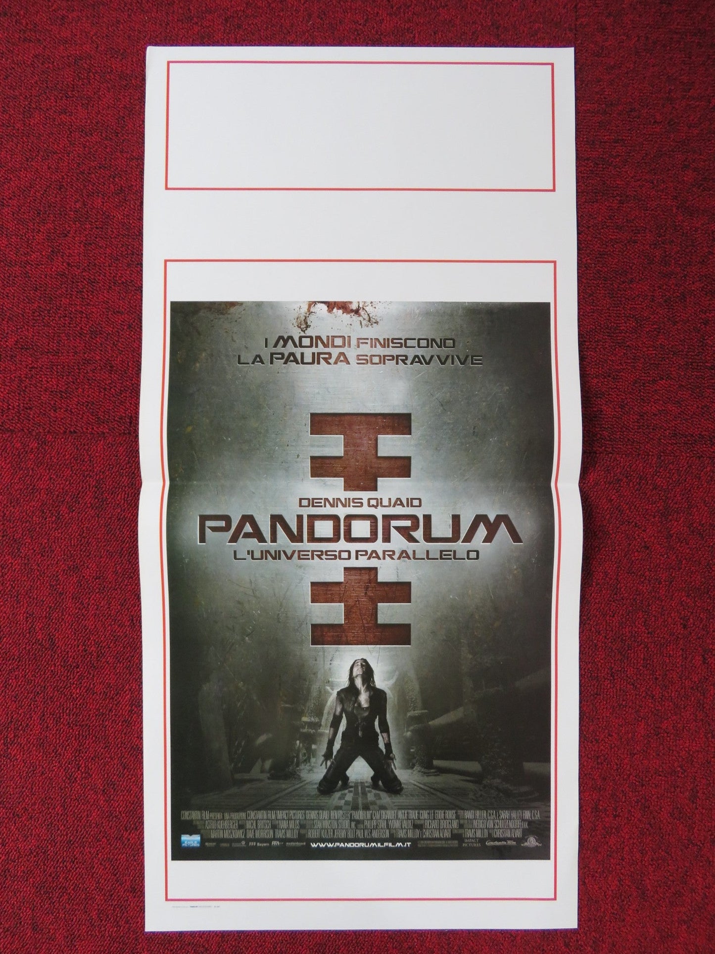 PANDORUM ITALIAN LOCANDINA POSTER DENNIS QUAID BEN FOSTER 2009 Rendezvous Cinema Movie posters