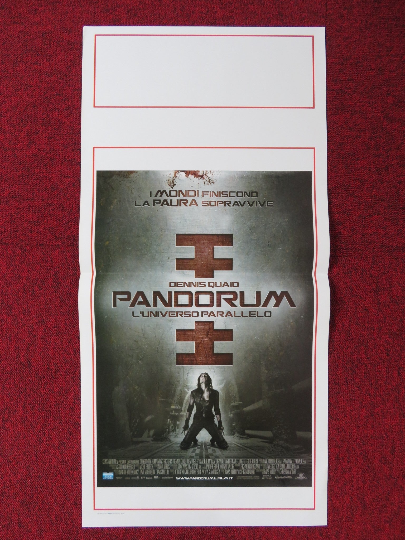 PANDORUM ITALIAN LOCANDINA POSTER DENNIS QUAID BEN FOSTER 2009 Rendezvous Cinema Movie posters