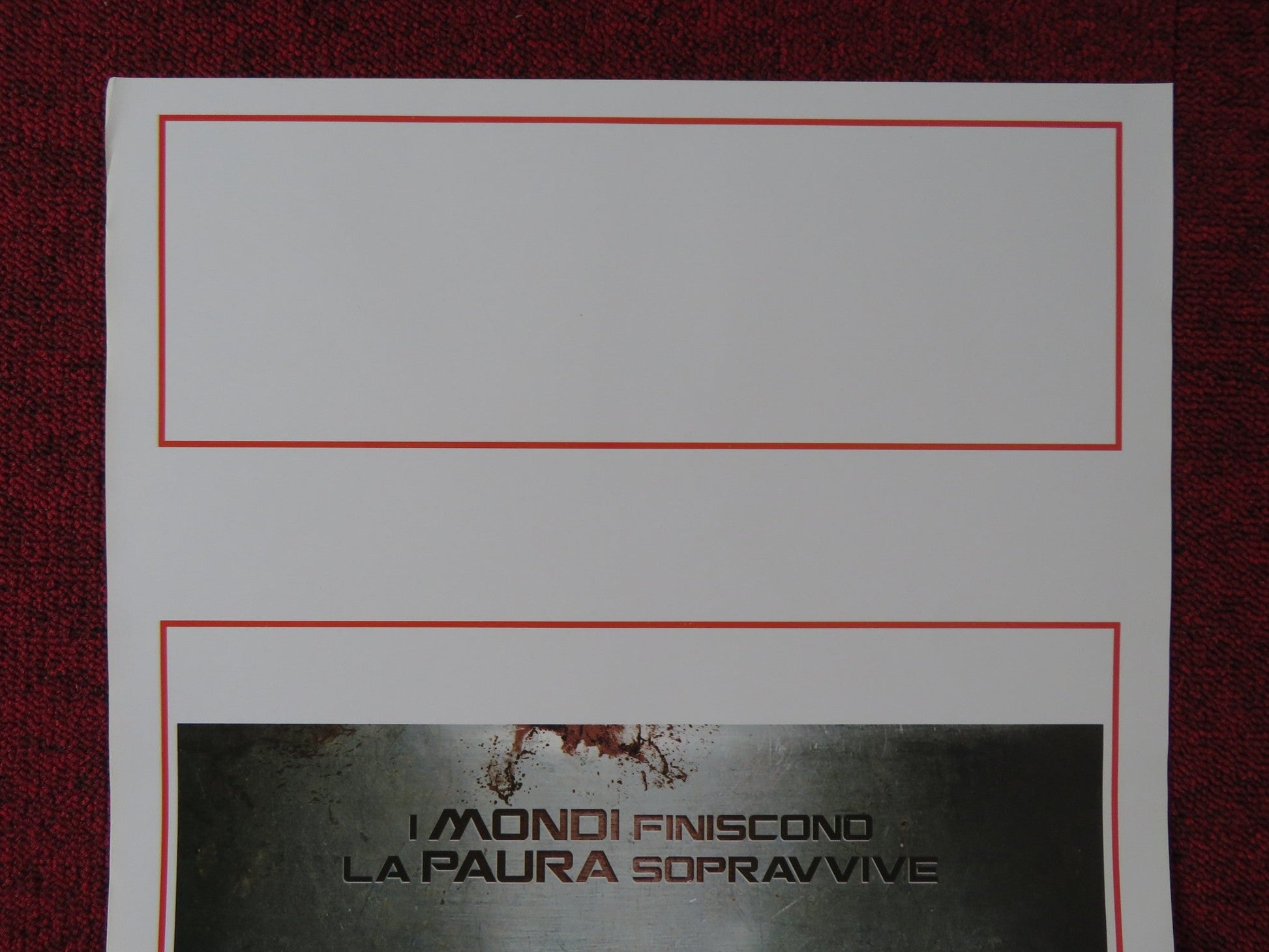 PANDORUM ITALIAN LOCANDINA POSTER DENNIS QUAID BEN FOSTER 2009 Rendezvous Cinema Movie posters