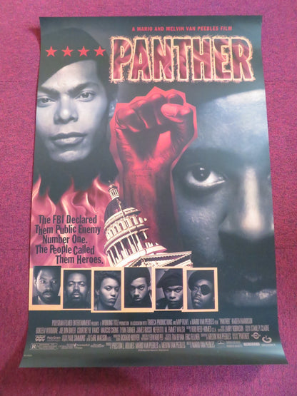PANTHER US ONE SHEET ROLLED POSTER KADEEM HARDISON JOE DON BAKER 1995 Rendezvous Cinema Movie posters