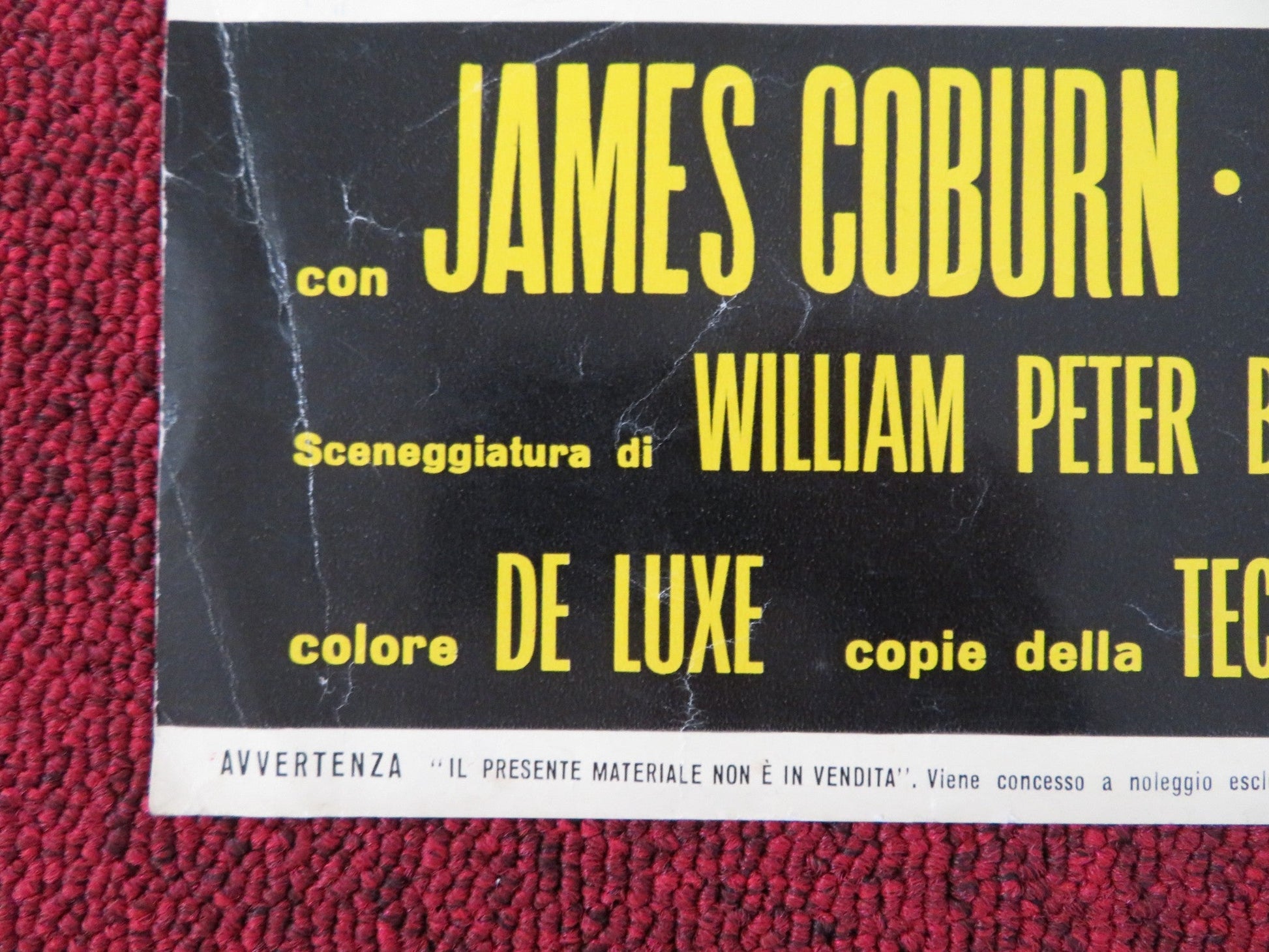 PAPA, MA CHE COSA HAI FATTO IN GUERRA? ITALIAN FOTOBUSTA POSTER J. COBURN 1966 Rendezvous Cinema Movie posters