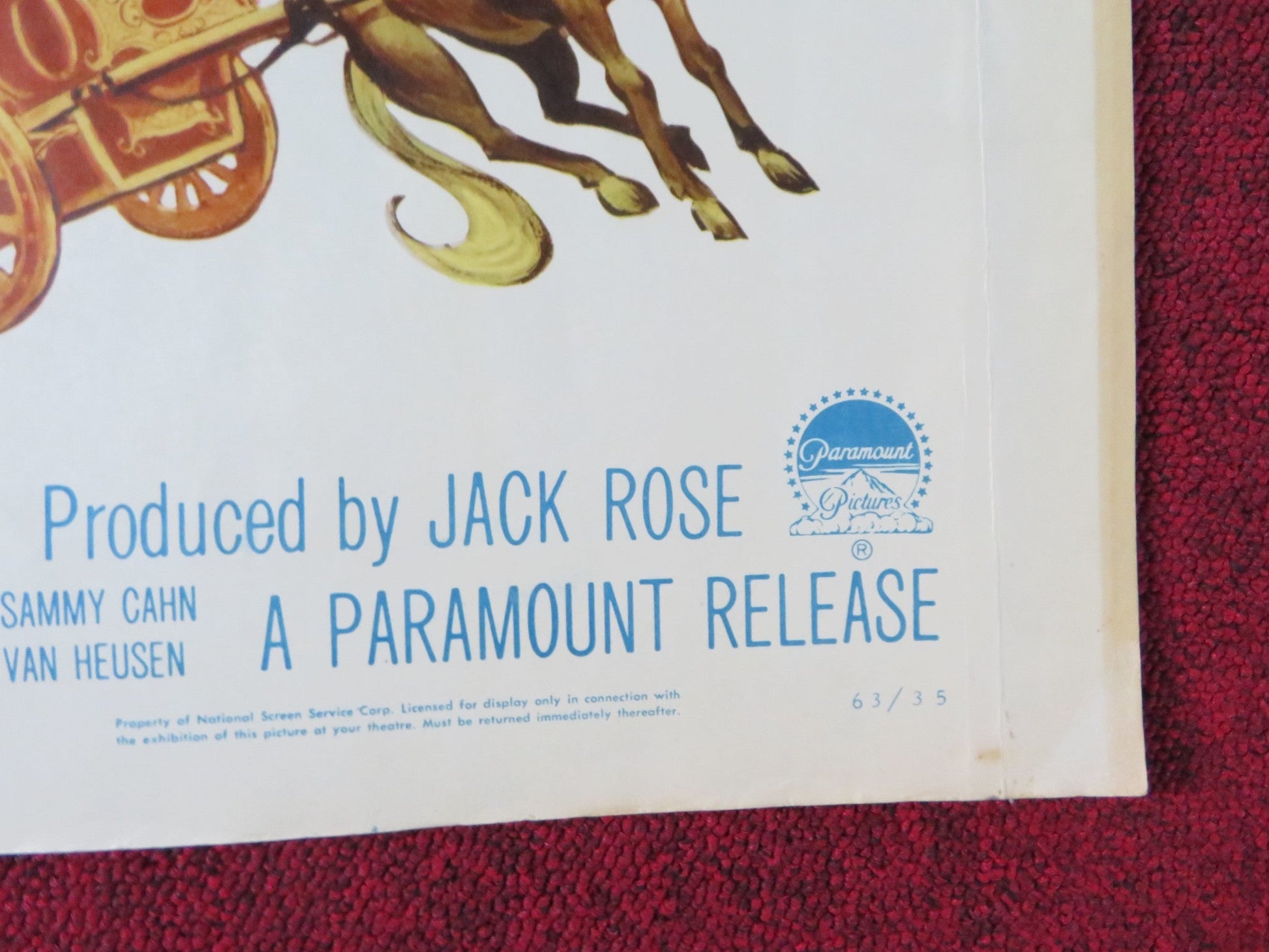 PAPA'S DELICATE CONDITION HALF SHEET (22"x 28") POSTER JACKIE GLEESON 1963 Rendezvous Cinema Movie posters