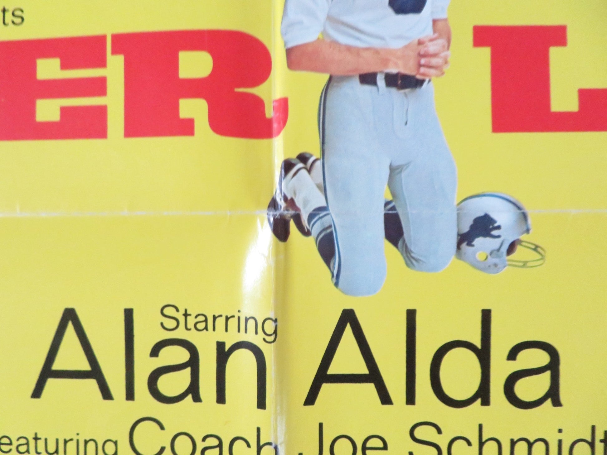 PAPER LION - A FOLDED US ONE SHEET POSTER ALAN ALDA LAUREN HUTTON 1968 Rendezvous Cinema Movie posters