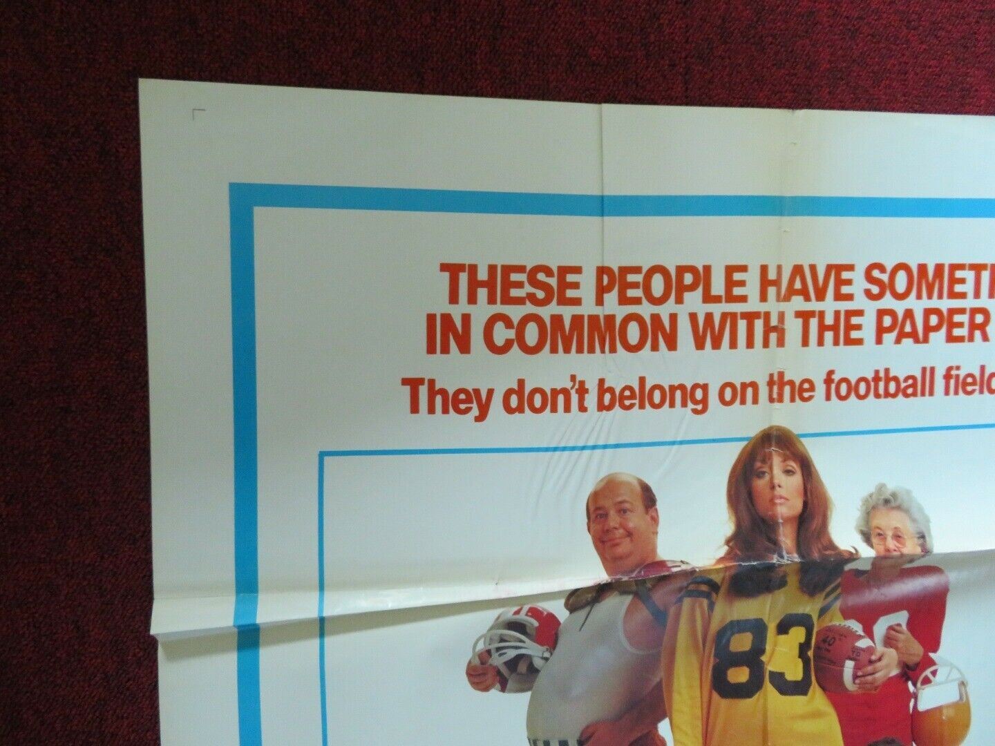 PAPER LION FOLDED US ONE SHEET POSTER ALAN ALDA LAUREN HUTTON 1968 Movie posters