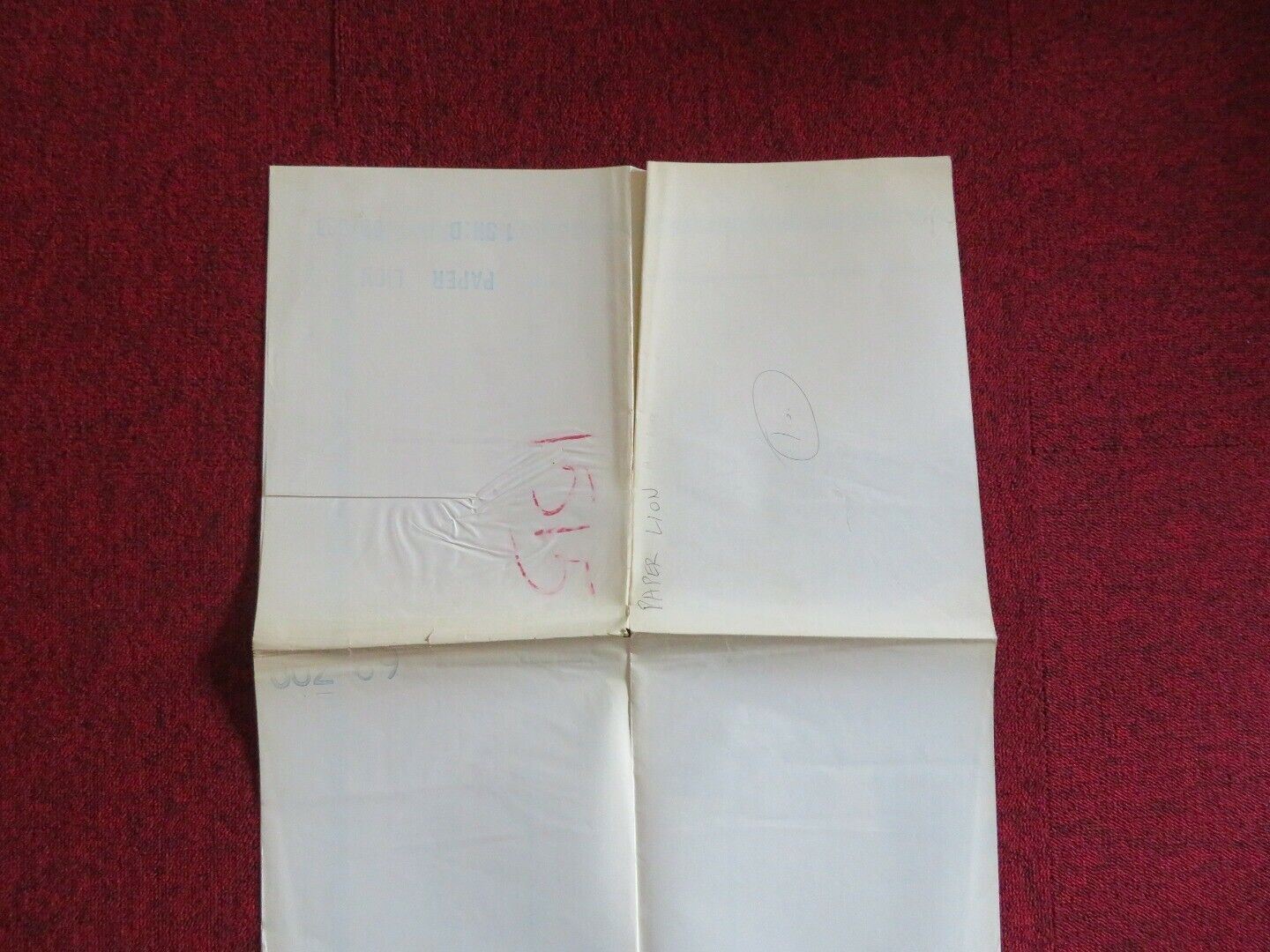 PAPER LION FOLDED US ONE SHEET POSTER ALAN ALDA LAUREN HUTTON 1968 Movie posters