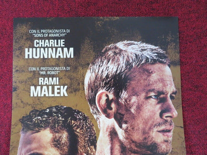 PAPILLON ITALIAN LOCANDINA (26.5"x12.5") POSTER RAMI MALEK CHARLIE HUNNAM 2017 Movie posters