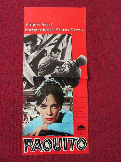 PAQUITO / The Boy Who Stole a Million ITALIAN LOCANDINA (27"x12") POSTER 1961 Movie posters