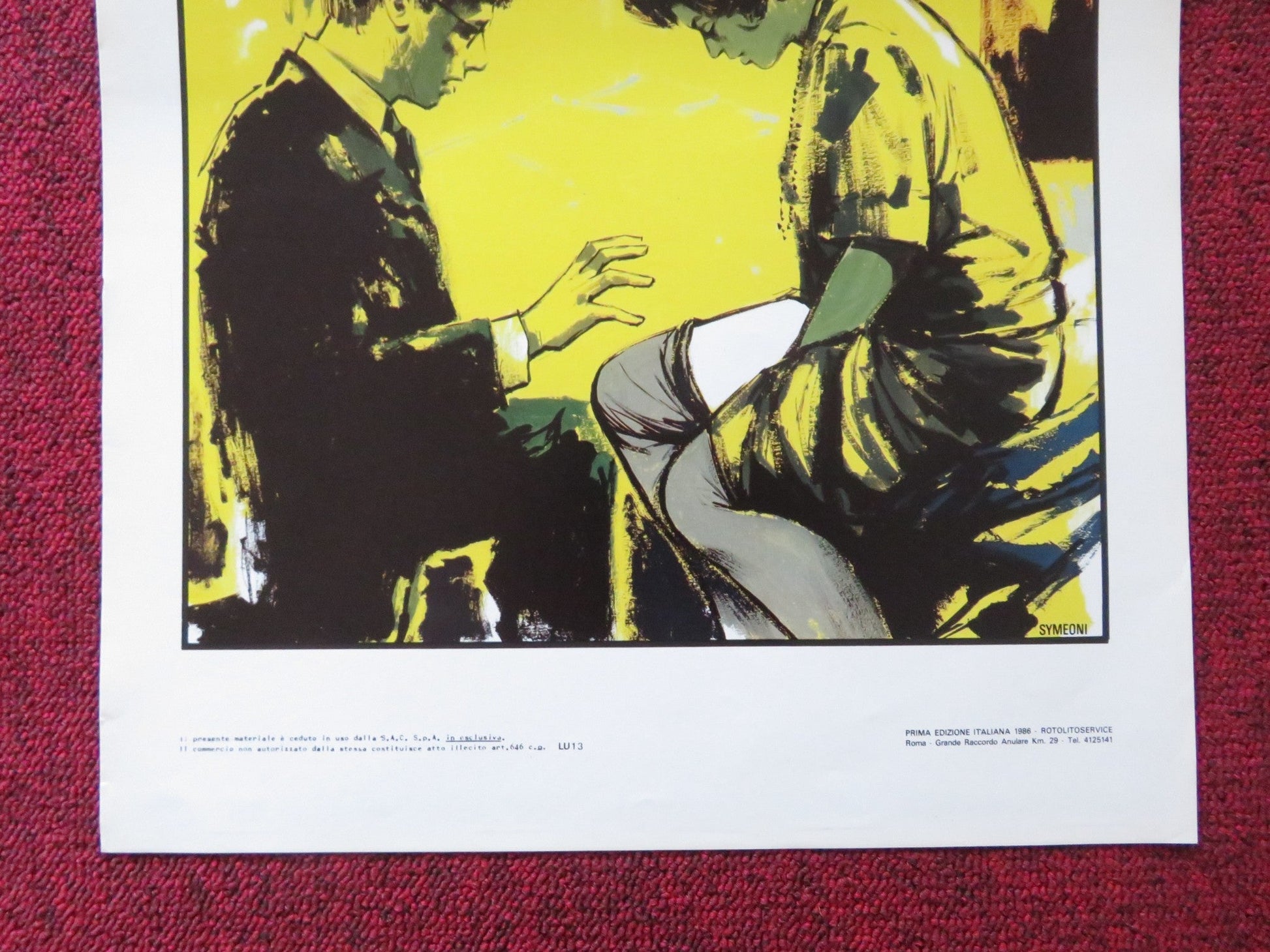 PARADIGMA ITALIAN LOCANDINA POSTER BENJAMIN VOLZ VITTORIO GASSMAN 1985 Rendezvous Cinema Movie posters