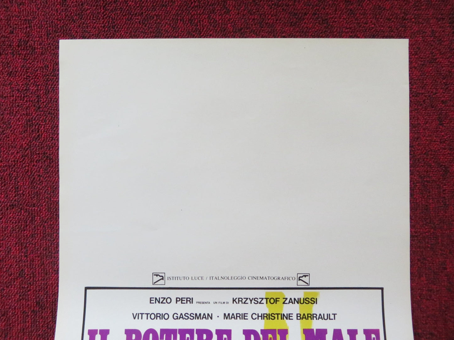 PARADIGMA ITALIAN LOCANDINA POSTER BENJAMIN VOLZ VITTORIO GASSMAN 1985 Rendezvous Cinema Movie posters