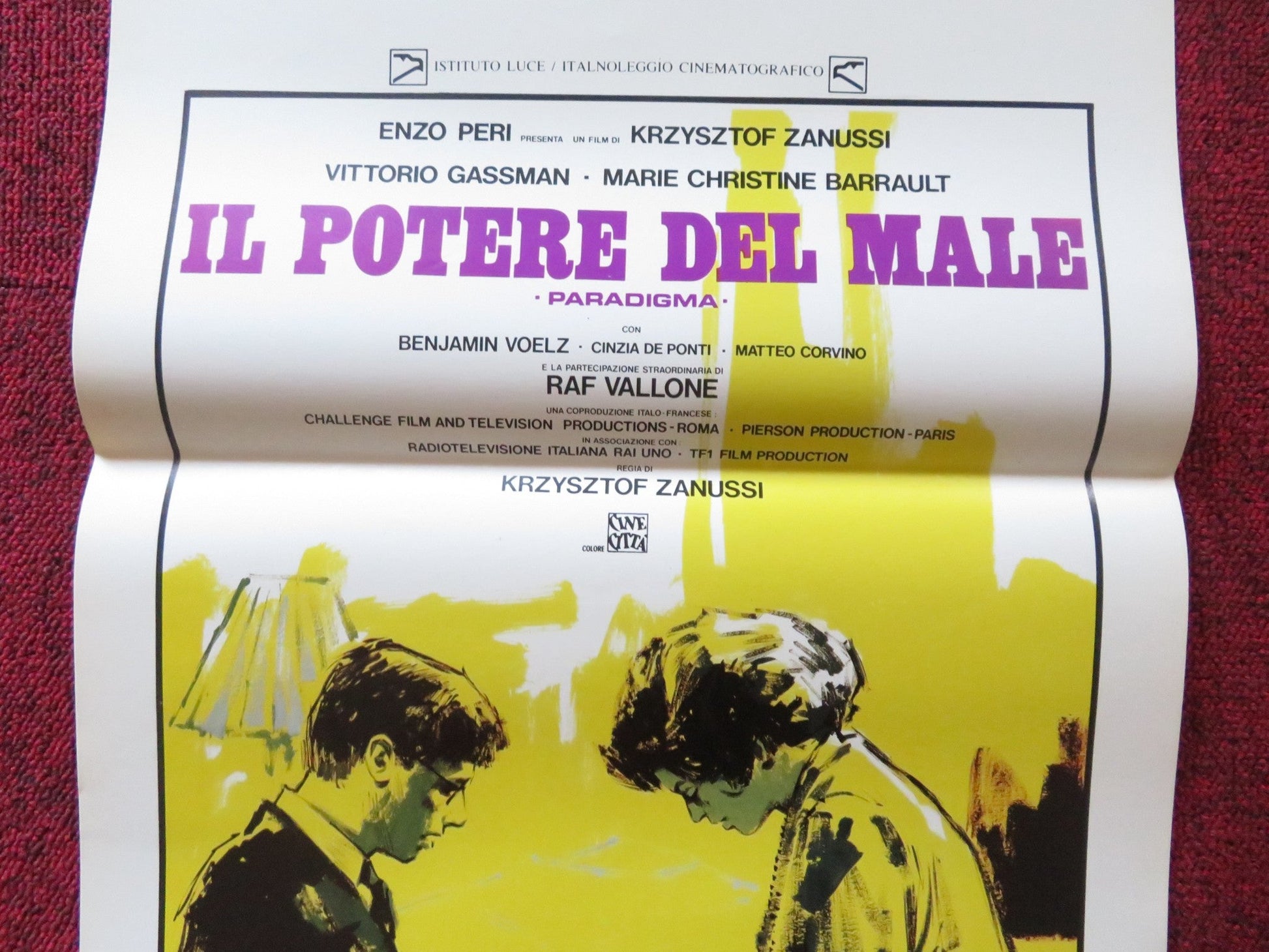 PARADIGMA ITALIAN LOCANDINA POSTER BENJAMIN VOLZ VITTORIO GASSMAN 1985 Rendezvous Cinema Movie posters