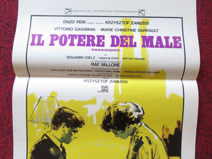 PARADIGMA ITALIAN LOCANDINA POSTER BENJAMIN VOLZ VITTORIO GASSMAN 1985 Rendezvous Cinema Movie posters