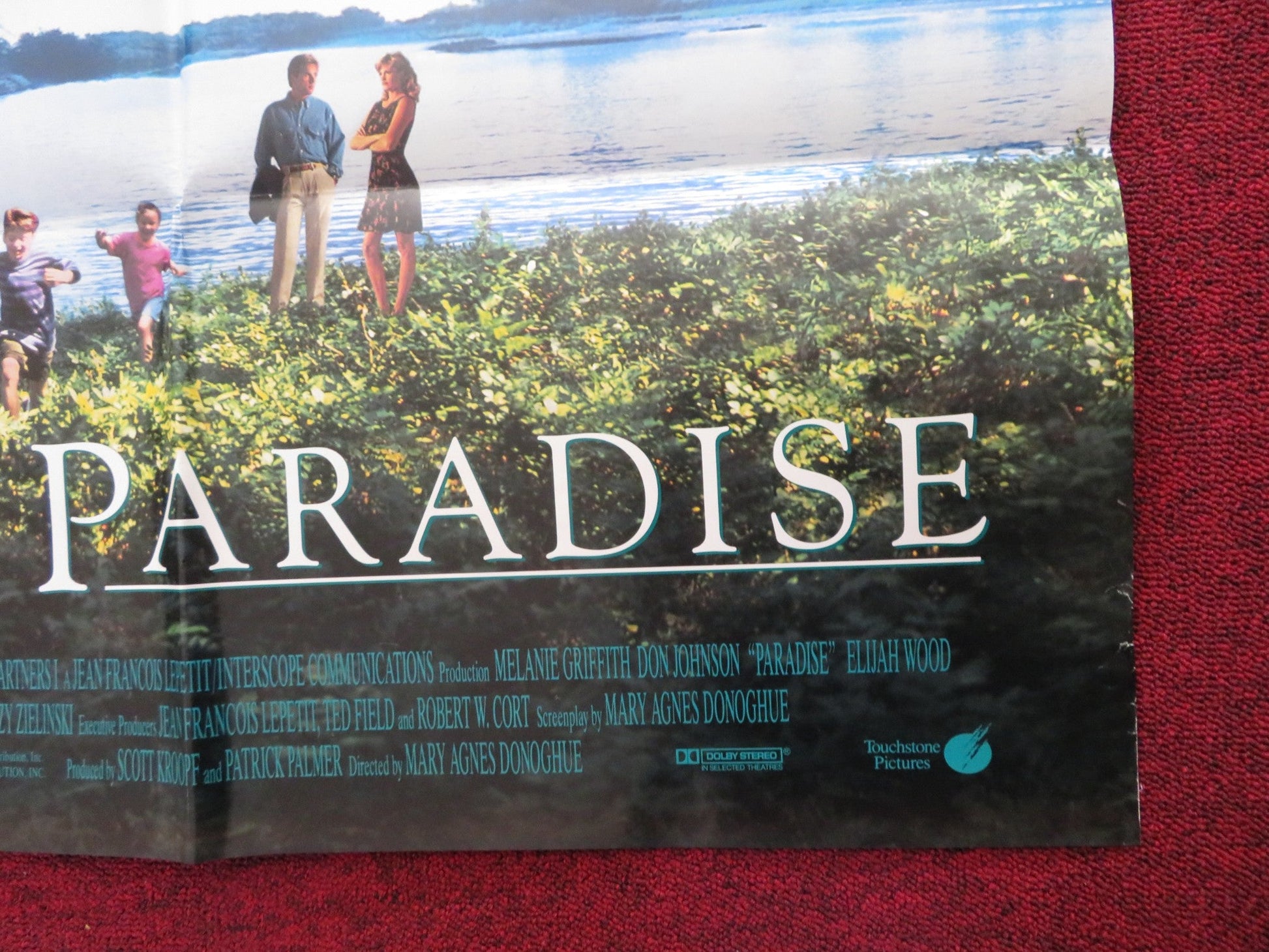 PARADISE FOLDED US ONE SHEET POSTER DON JOHNSON MELANIE GRIFFITH 1991 Rendezvous Cinema Movie posters