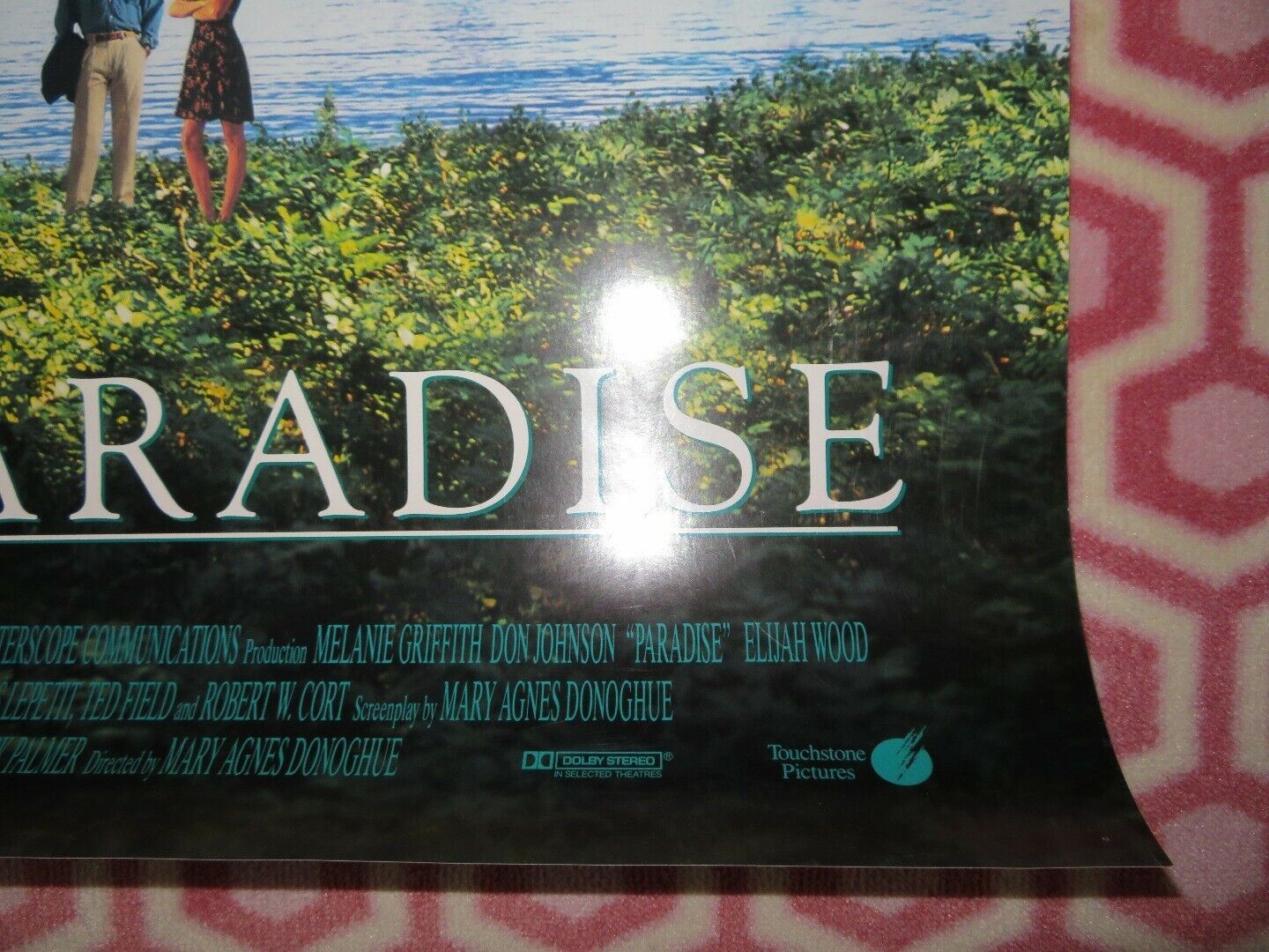 PARADISE ONE SHEET ROLLED POSTER DON JOHNSON MELANIE GRIFFITH 1991 Movie posters