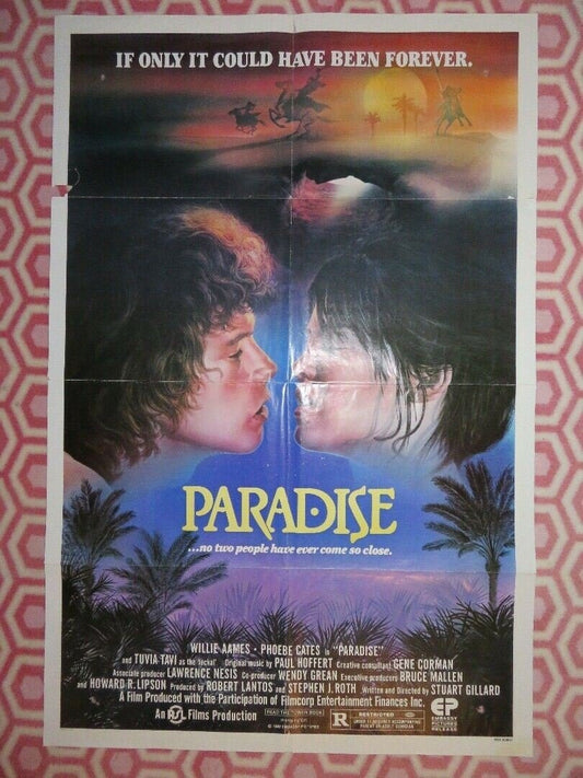 PARADISE US ONE SHEET POSTER WILLIE AAMES PHOEBE CATES 1982 Movie posters
