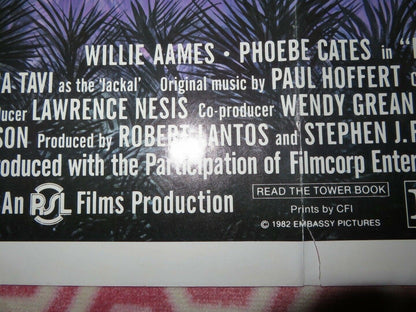 PARADISE US ONE SHEET POSTER WILLIE AAMES PHOEBE CATES 1982 Movie posters