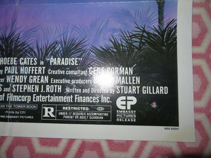 PARADISE US ONE SHEET POSTER WILLIE AAMES PHOEBE CATES 1982 Movie posters