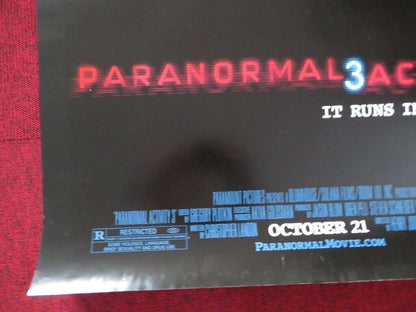 PARANORMAL ACTIVITY 3 US ONE SHEET ROLLED POSTER HENRY JOOST ARIEL SCHULMAN 2011 Movie posters