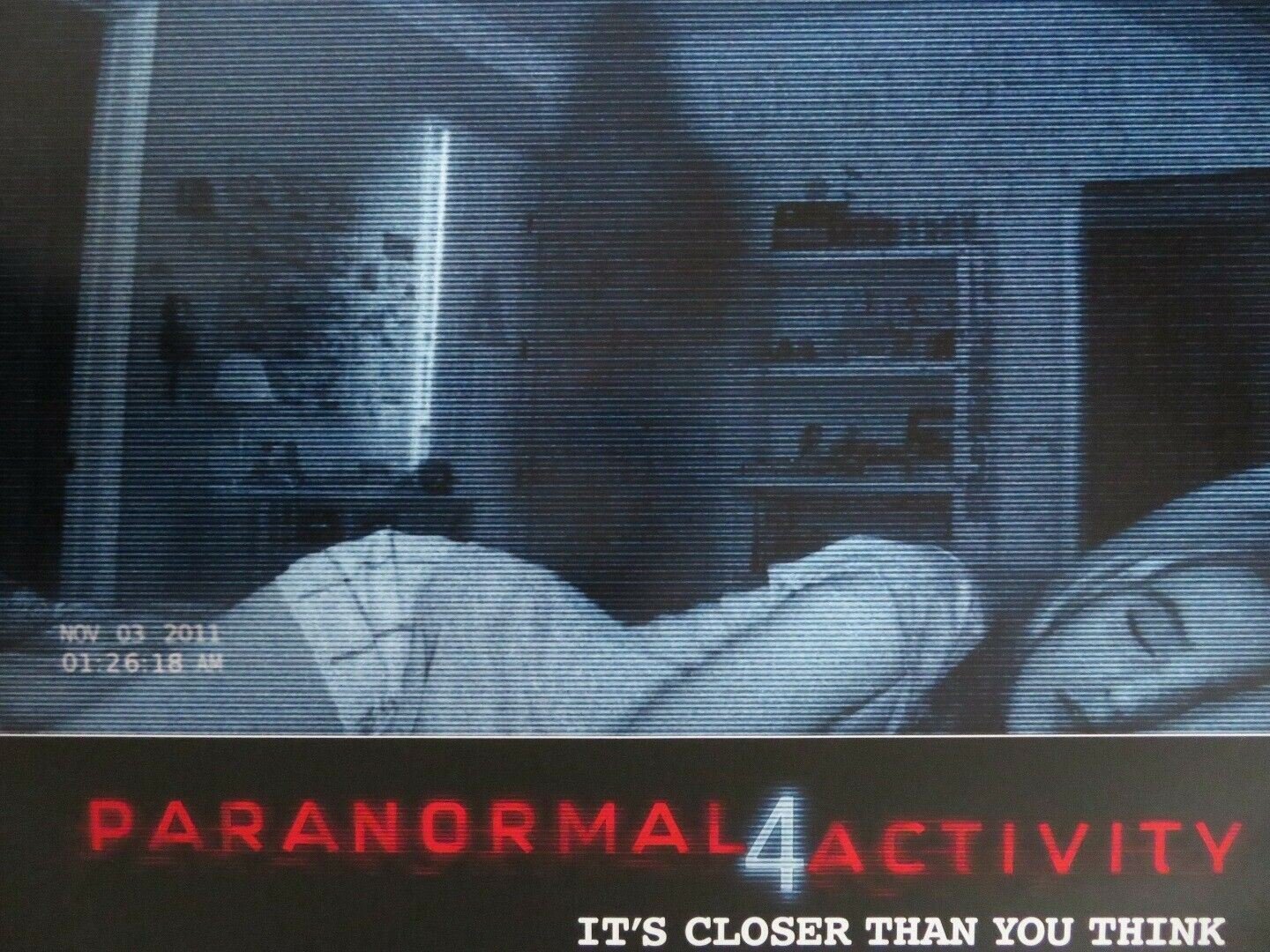 PARANORMAL ACTIVITY 4 US ONE SHEET ROLLED POSTER HENRY JOOST ARIEL SCHULMAN 2012 Movie posters