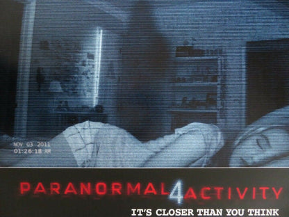 PARANORMAL ACTIVITY 4 US ONE SHEET ROLLED POSTER HENRY JOOST ARIEL SCHULMAN 2012 Movie posters