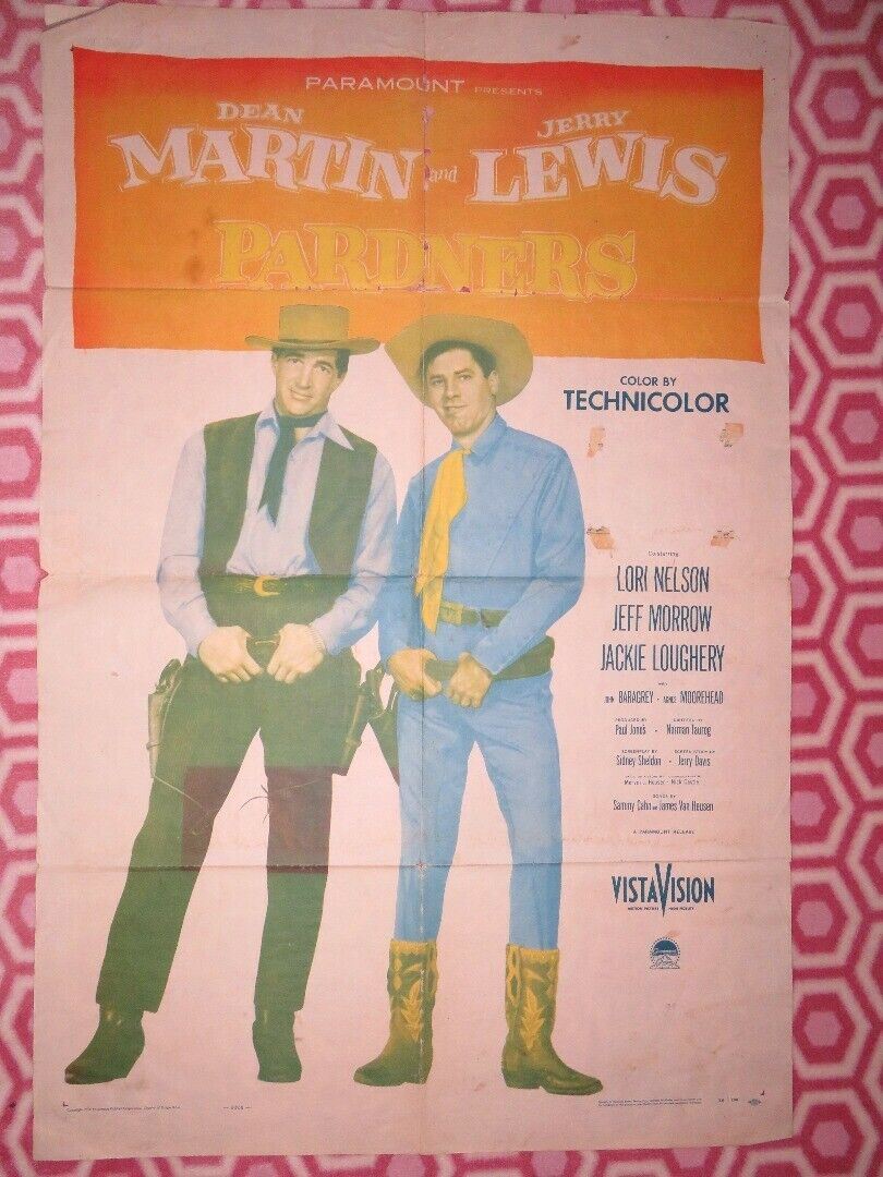 PARDNERS US ONE SHEET POSTER DEAN MARTIN JERRY LEWIS LORI NELSON 1956 Movie posters