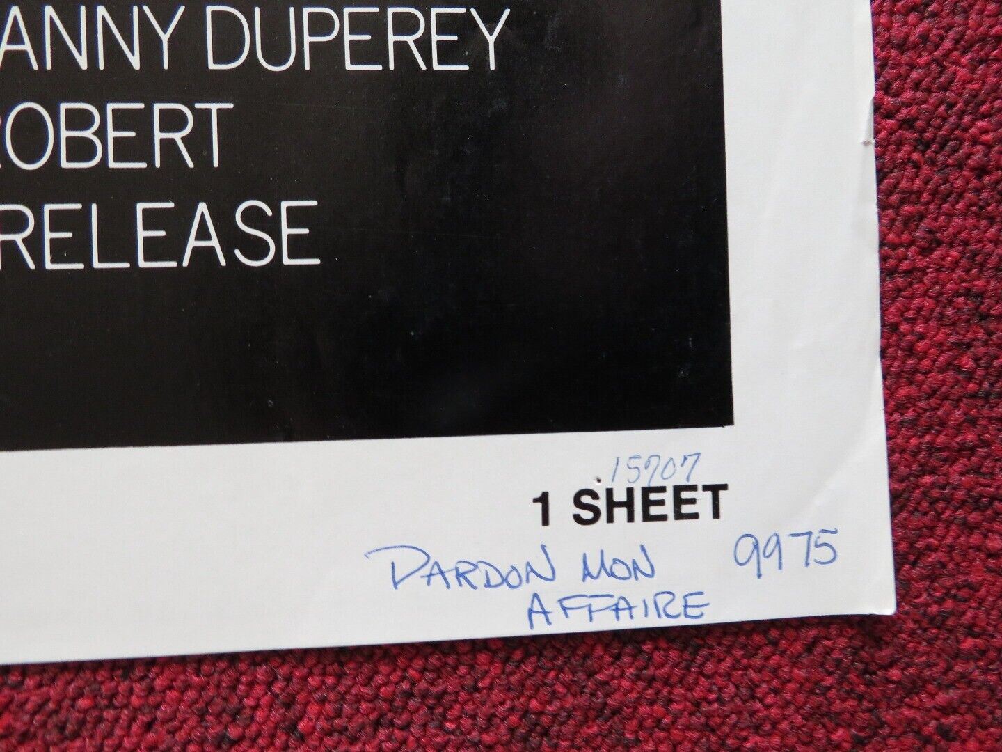 PARDON MON AFFAIRE US ONE SHEET POSTER JEAN ROCHEFORT CLAUDE BRASSEUR 1976 Movie posters