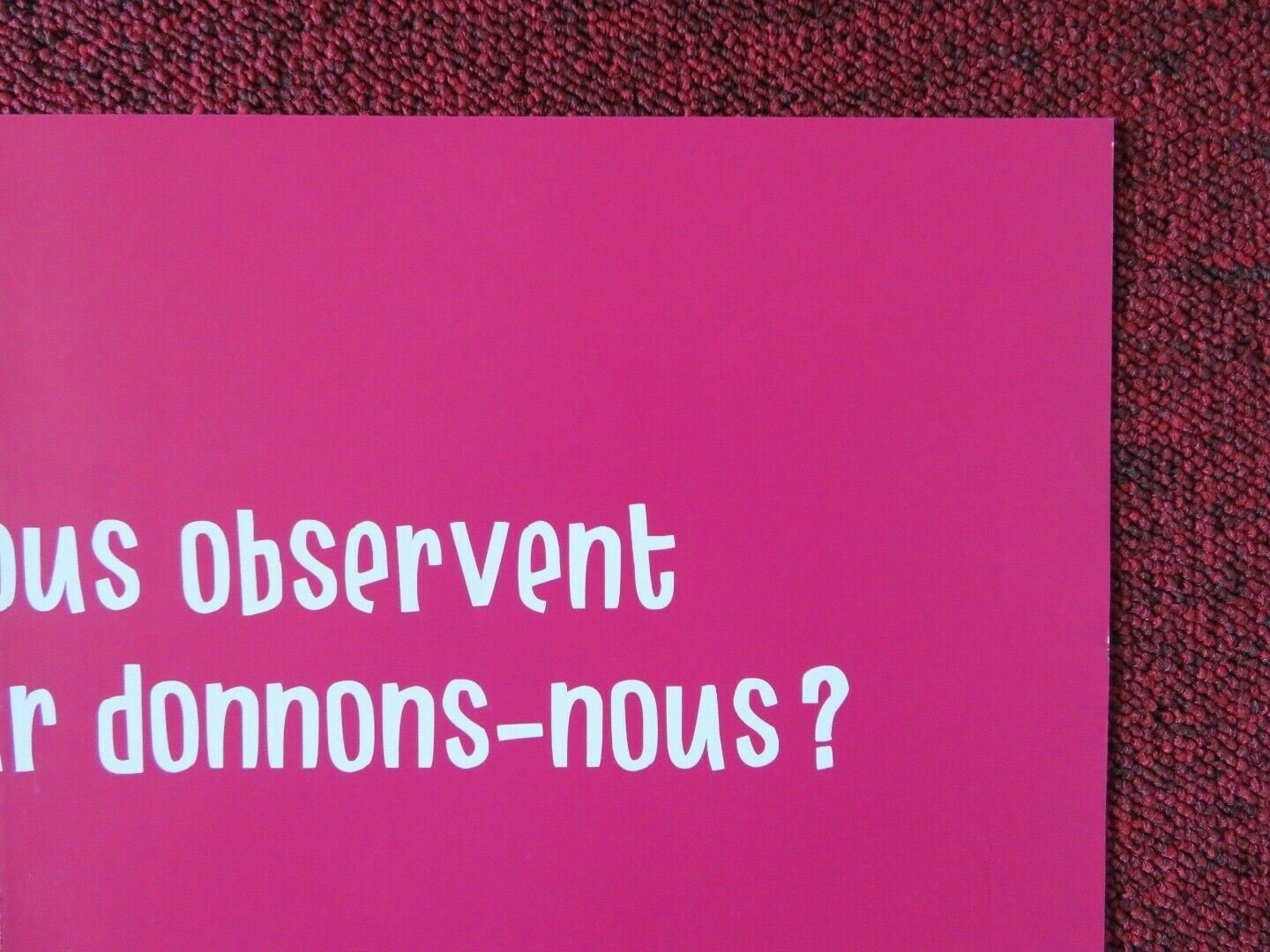 PARENT POSTER BELGIUM (16.5"x 23.5) POSTER - Rendezvous Cinema