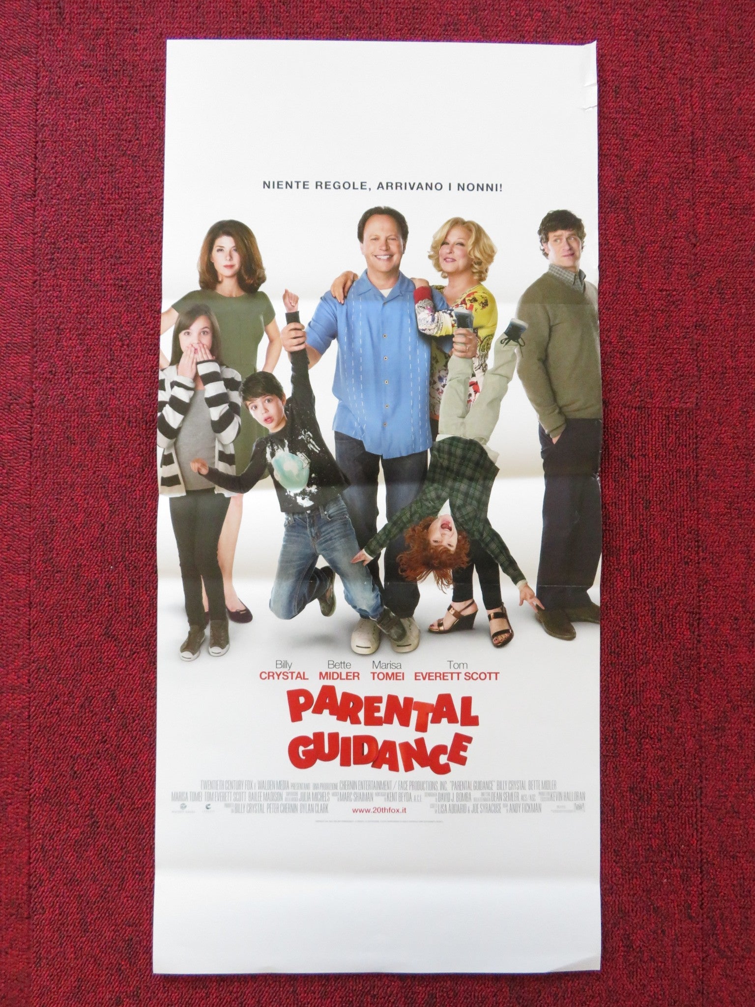 PARENTAL GUIDANCE ITALIAN LOCANDINA POSTER BILLY CRYSTAL BETTE MIDLER 2012 Rendezvous Cinema Movie posters