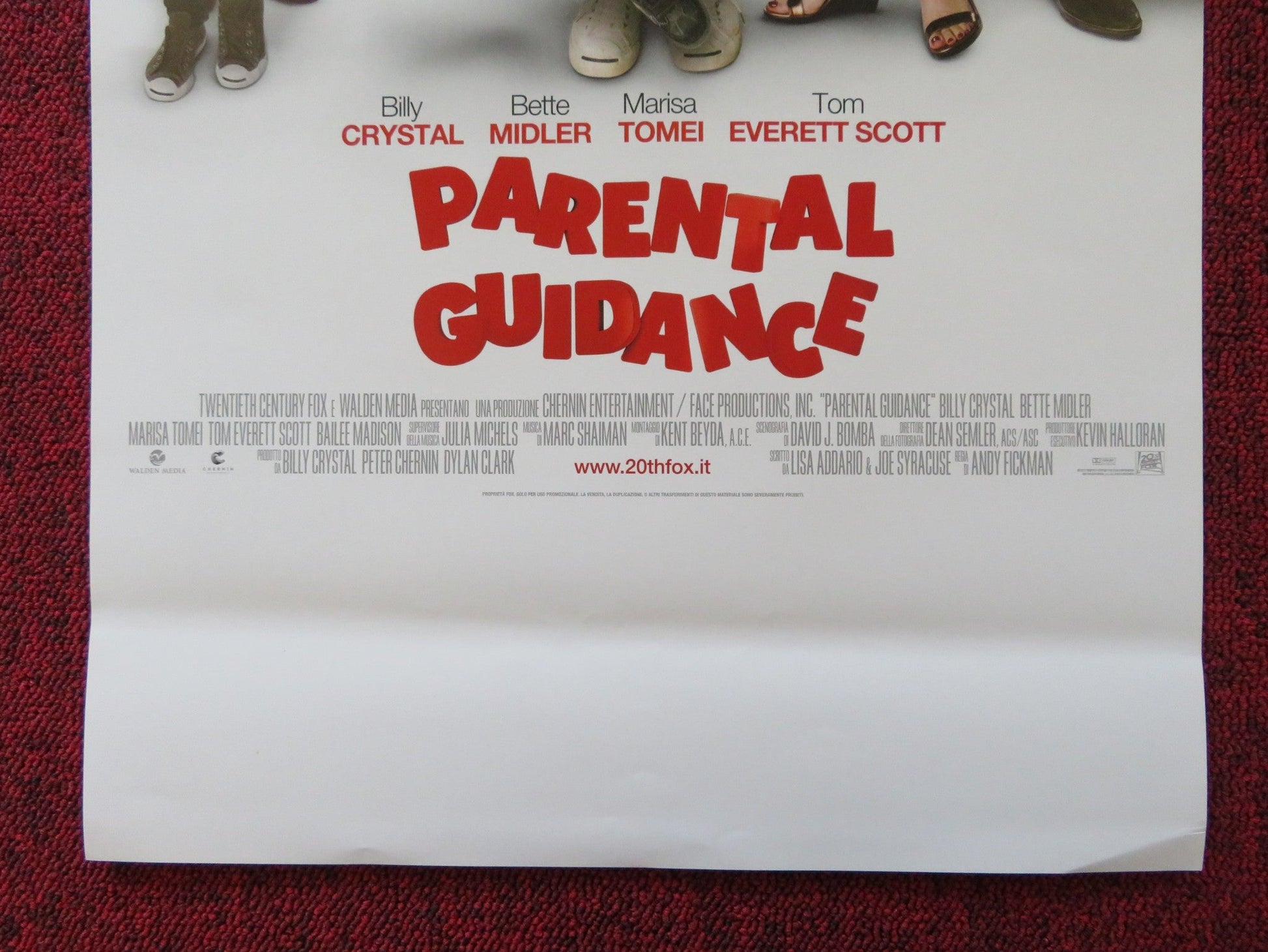 PARENTAL GUIDANCE ITALIAN LOCANDINA POSTER BILLY CRYSTAL BETTE MIDLER 2012 Rendezvous Cinema Movie posters