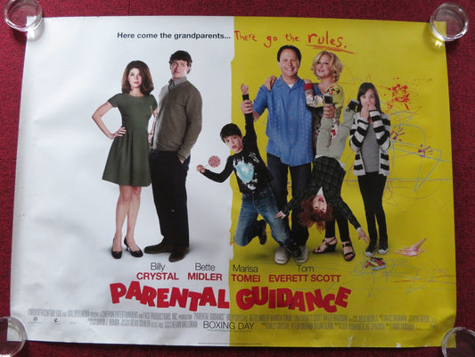 PARENTAL GUIDANCE UK QUAD (30"x 40") ROLLED POSTER BILLY CRYSTAL B. MIDLER 2012 Rendezvous Cinema Movie posters
