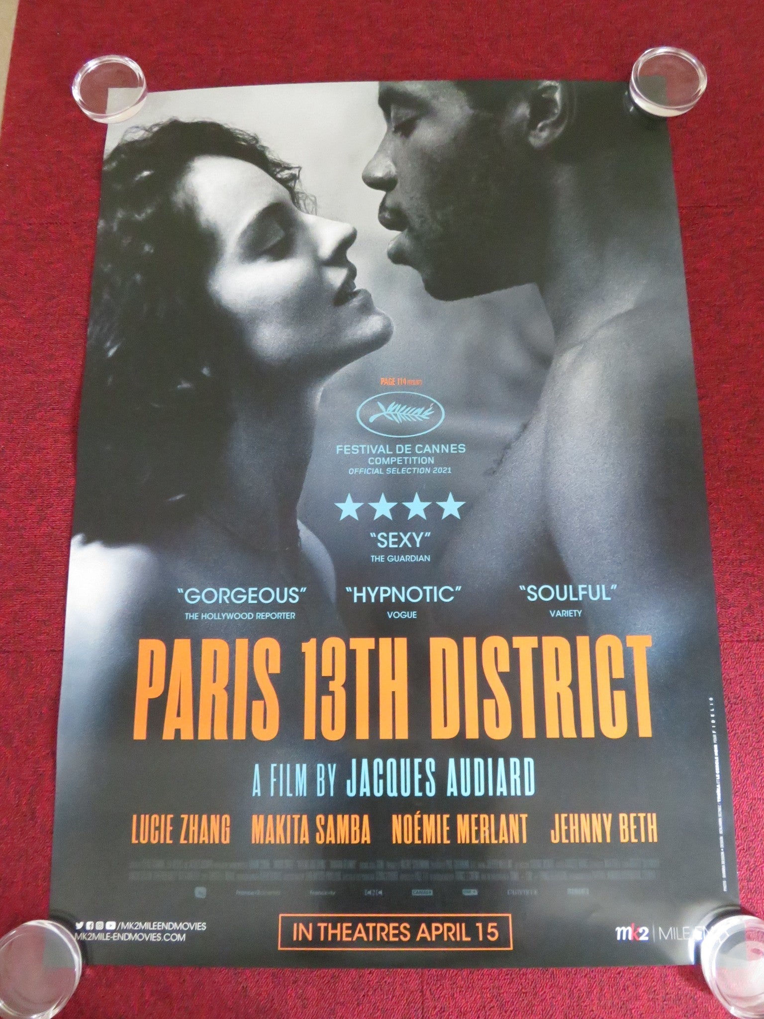 PARIS 13TH DISTRICT US ONE SHEET ROLLED POSTER LUCIE ZHANG MAKITA SAMBA 2021 Rendezvous Cinema Movie posters