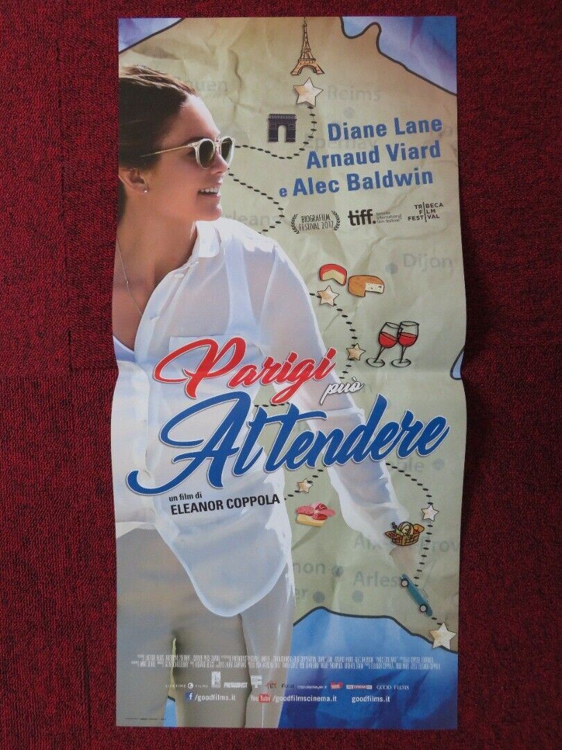 PARIS CAN WAIT ITALIAN LOCANDINA (26.5"x12.5") POSTER DIANE LANE A. VIARD 2016 Movie posters