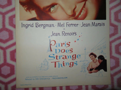 PARIS DOES STRANGE THINGS / Elena and Her Men US INSERT (14"x 36") POSTER 1956 Movie posters