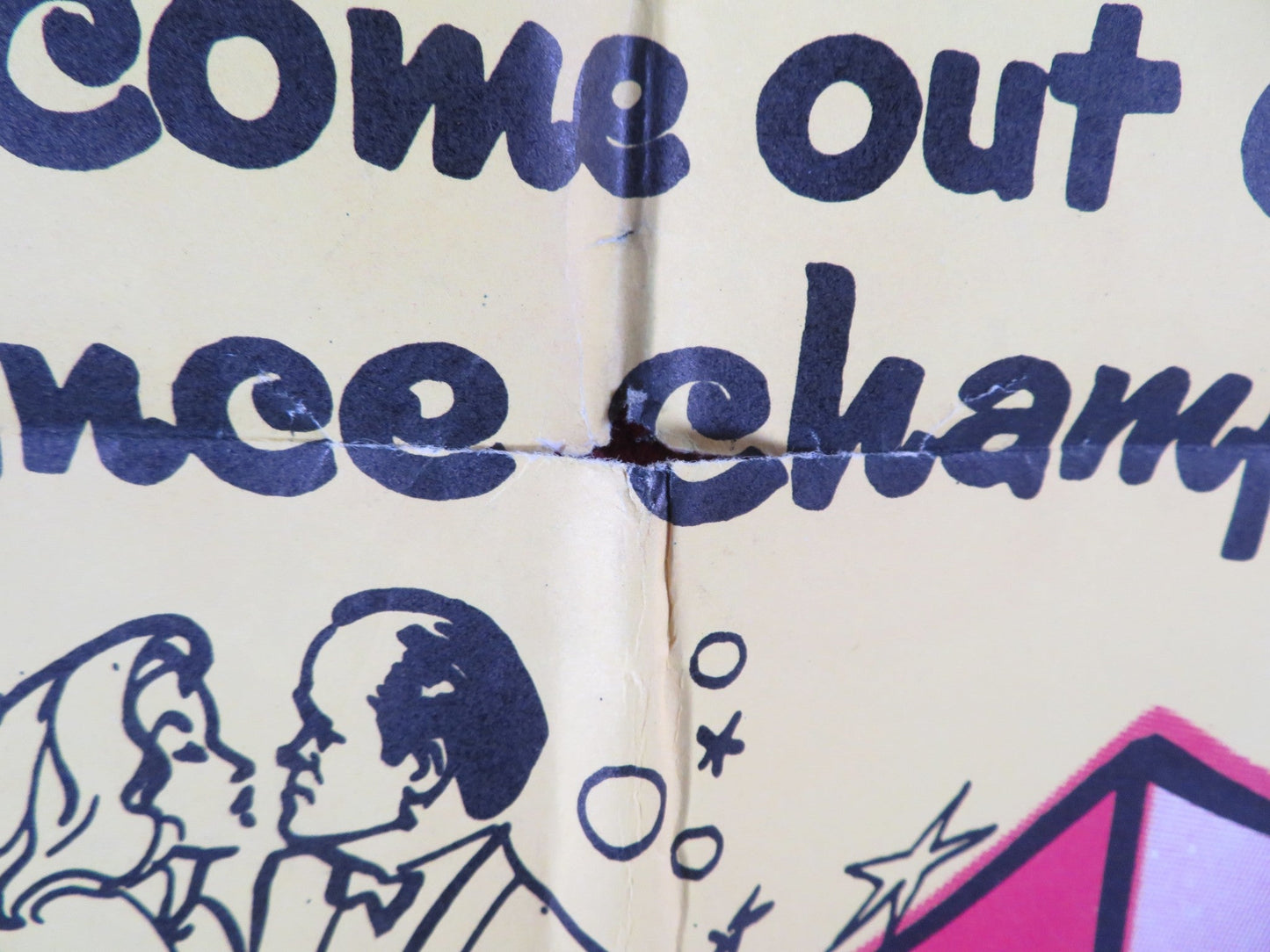 PARIS HOLIDAY FOLDED US ONE SHEET POSTER BOB HOPE FERNANDEL 1958 Rendezvous Cinema Movie posters