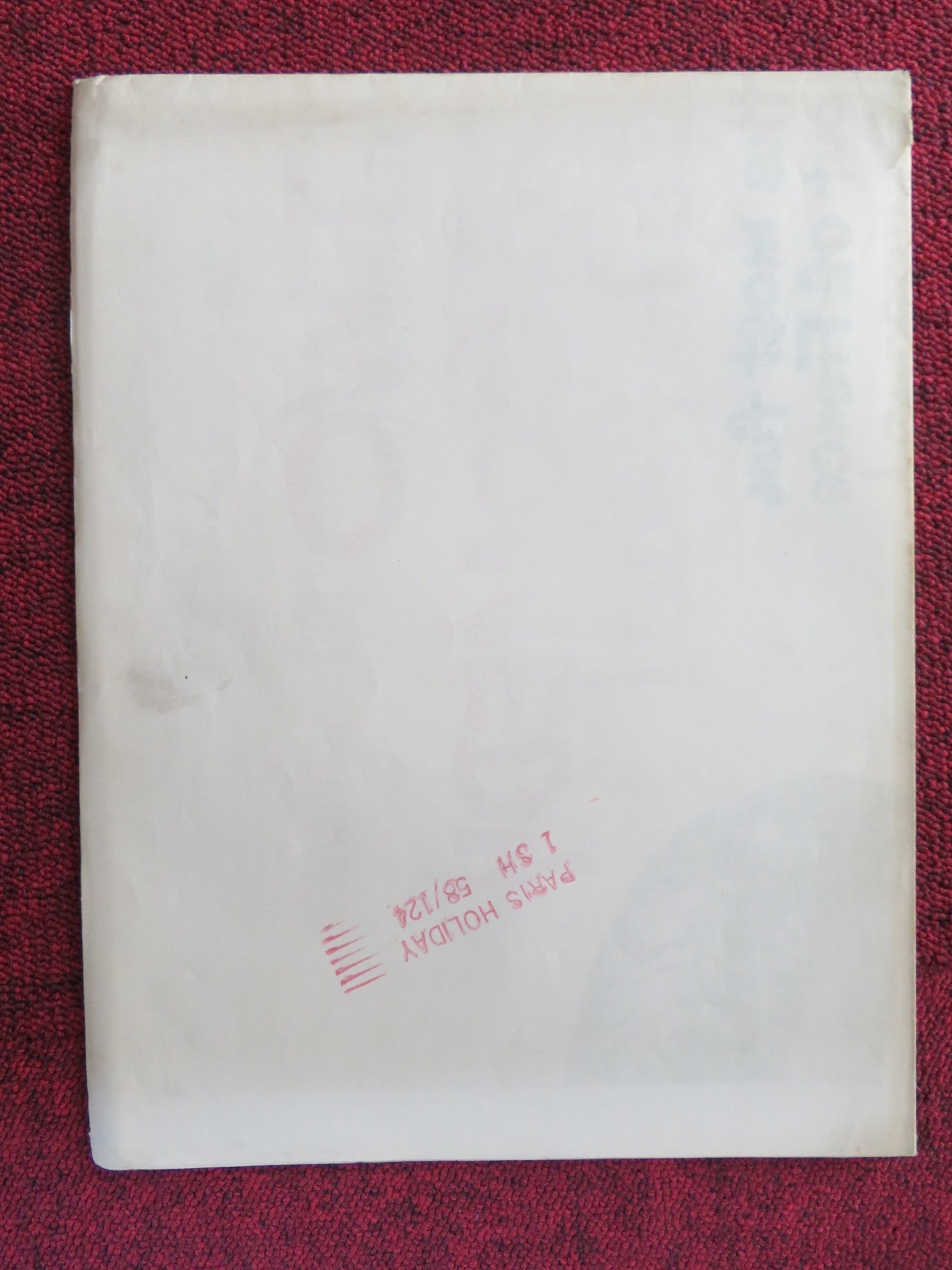 PARIS HOLIDAY FOLDED US ONE SHEET POSTER BOB HOPE FERNANDEL 1958 Rendezvous Cinema Movie posters