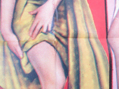 PARIS HOLIDAY FOLDED US ONE SHEET POSTER BOB HOPE FERNANDEL 1958 Rendezvous Cinema Movie posters