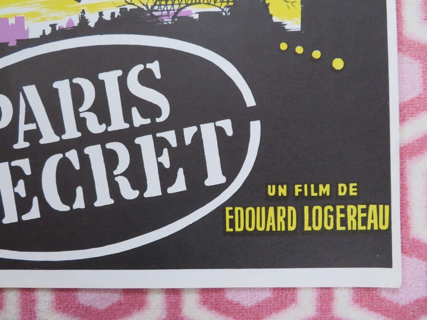 PARIS SECRET BELGIUM (17"x 24") POSTER EDOUARD LOGEREAU 1965 Movie posters