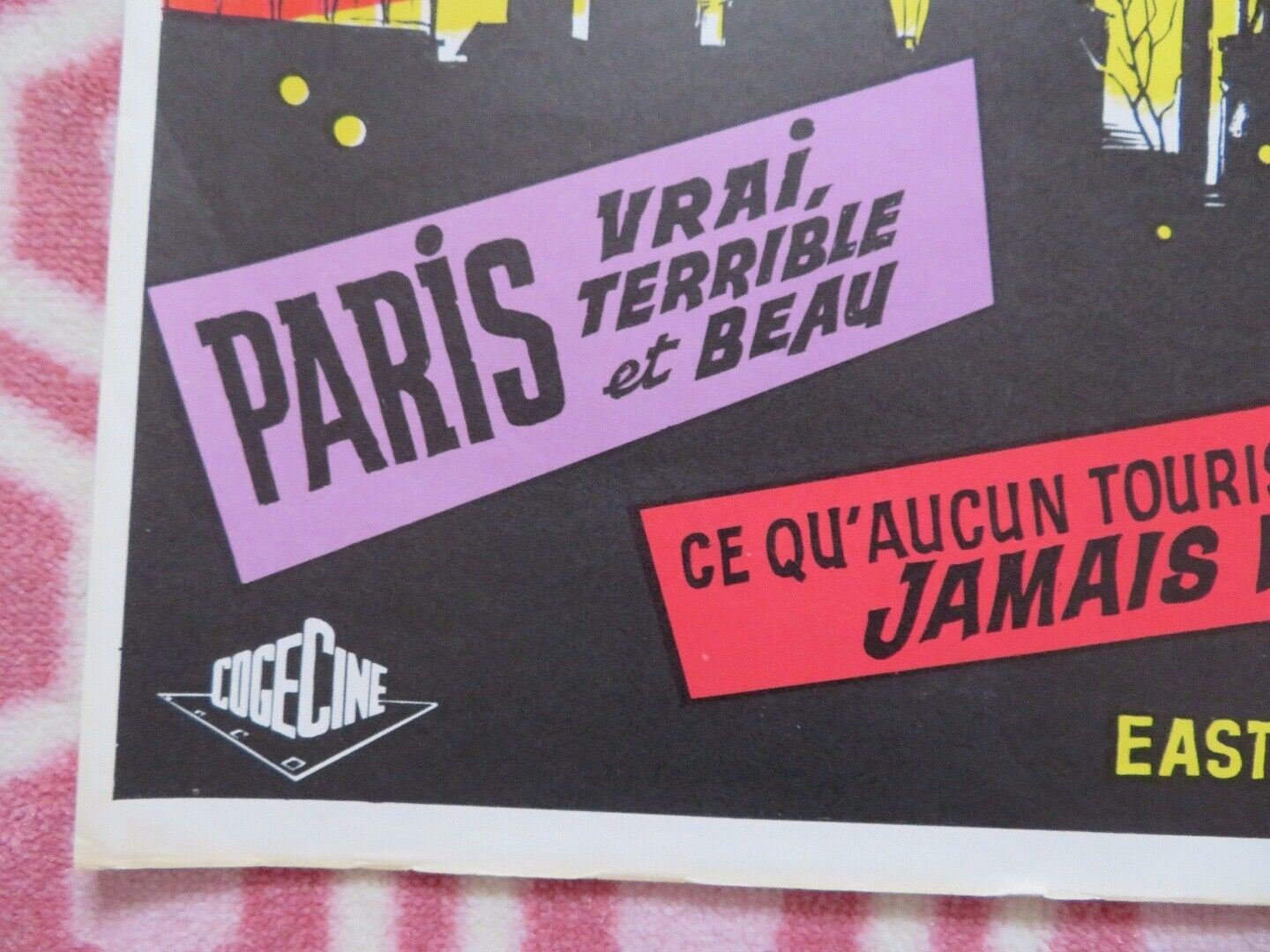 PARIS SECRET BELGIUM (17"x 24") POSTER EDOUARD LOGEREAU 1965 Movie posters